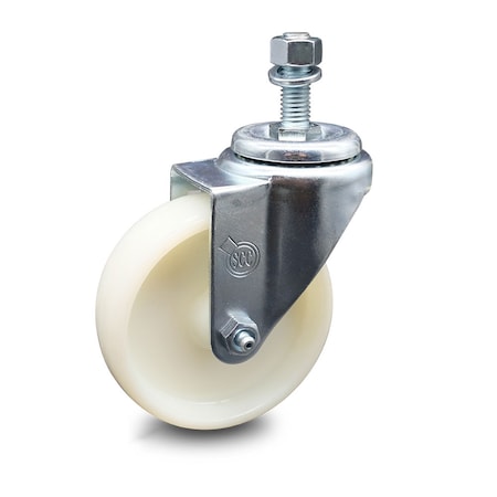 Service Caster 4 Inch Nylon Wheel Swivel 1/2 Inch Threaded Stem Caster SCC-TS20S414-NYS-121315